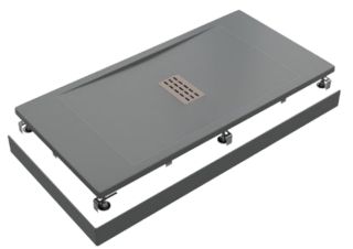 Поддон литьевой Good Door Flow ГРАФИТ 1600x900