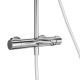 Душевая стойка Kerama Marazzi Fonte FO.301.KM.CR с термостатом на три потока с фиксированным изливом и механическим смесителем хром