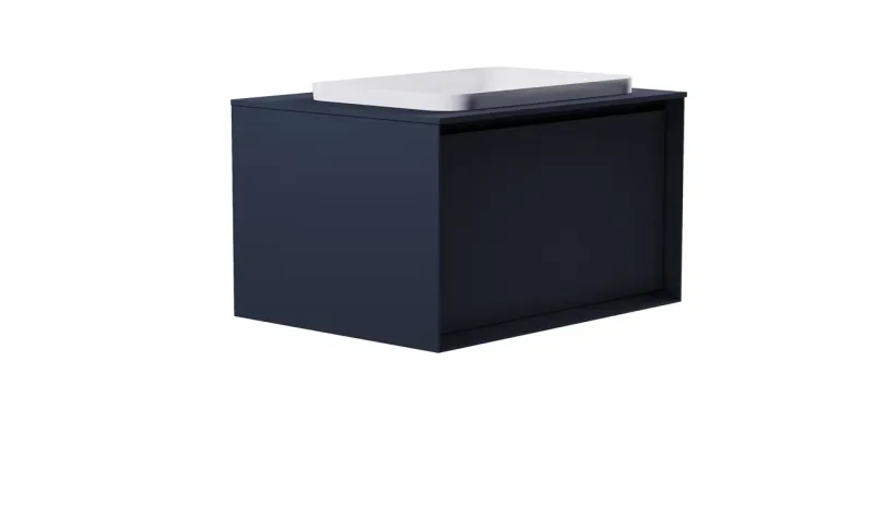 Тумба с раковиной Astra-Form Фрейм 4631177715280 80 см серый матовый