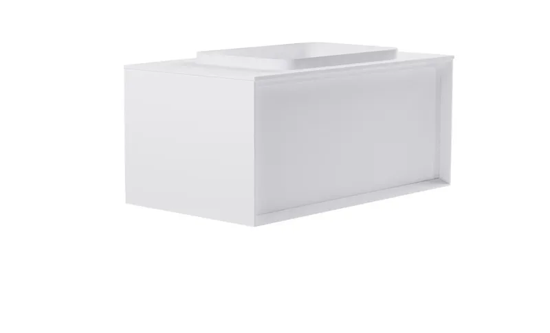 Тумба с раковиной Astra-Form Фрейм 4631177715419 100 см белый матовый