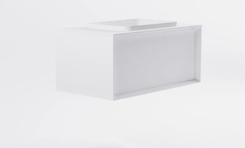 Тумба с раковиной Astra-Form Фрейм 4631177715419 100 см белый матовый