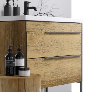 Тумба под раковину Aqwella Fargo FRG0107DB+FRGN440 70 см