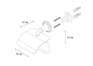 Бумагодержатель FIXSEN Best с крышкой (FX-71610)