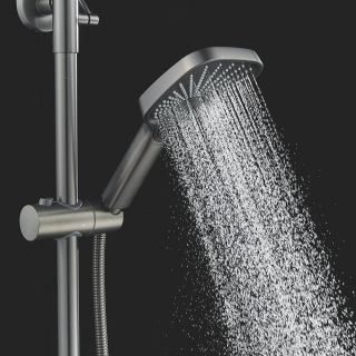 Душевая стойка Shevanik S6236T оружейная сталь