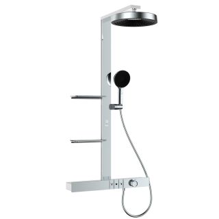 Душевая стойка Black&White Gravity 9005C с термостатом хром