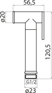 Гигиенический душ Cezares CZR-ID2-NOP черный матовый