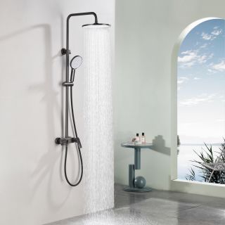 Душевая стойка Black&White Gravity 9102GM оружейная сталь