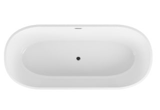 Акриловая ванна Grossman Forta GR-27021MB чёрный матовый/белый