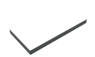 Экран Good Door Stella ГРАФИТ 1400x900