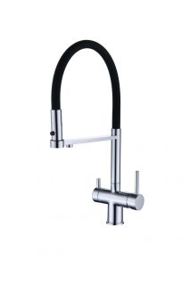 Смеситель для кухни Grocenberg GB4095 с гибким изливом Хром