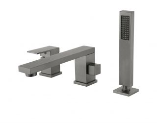 Смеситель на борт ванны Groсenberg GB6008 Графит