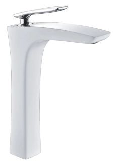 Смеситель для раковины Rose R2711F белый/хром