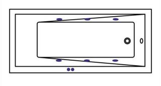 Гидромассажная ванна Whitecross Wave Slim 0111.170075.100.SOFT.CR 170x75см Soft хром