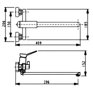 Смеситель для ванны Haiba HB22818 хром