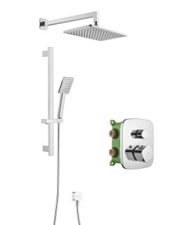 Душевой комплект Swedbe Platta 5558 с термостатом хром