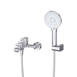 Комплект смесителей для ванной комнаты BelBagno AURORA-VASM/LVM-CRM хром