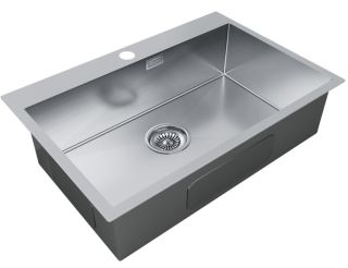 Мойка кухонная Paulmark Kroner PM217551-BS брашированная нержавеющая сталь