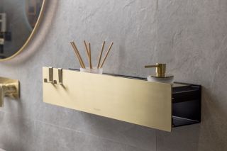 Стакан для полки Boheme Space 10966-MG-TUM золото матовое