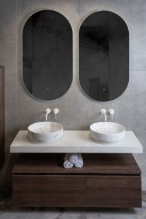 Раковина накладная Armadi Art Sole Corian 801-CLCT 40 см Calacatta