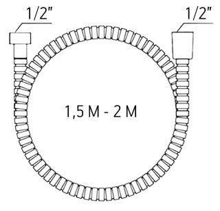 Шланг для душа ESKO SSH2 хром