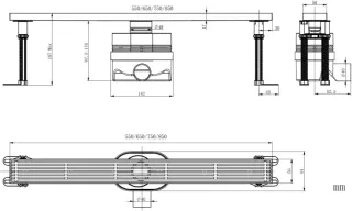Душевой лоток Allen Brau Reality 9.50031.31 55 см черный