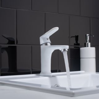 Смеситель для раковины РМС SL123W-001F белый