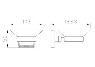 Мыльница с держателем Wonzon & Woghand Roma WW-7222 бронза
