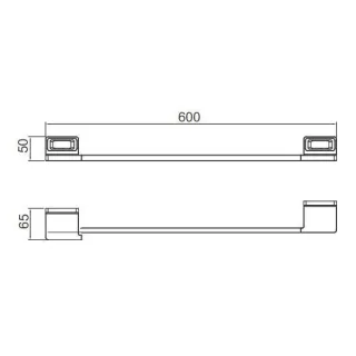 Полотенцедержатель Gappo G30801-3 60 см золотой сатин