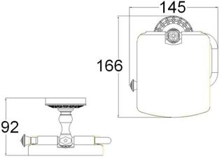 Бумагодержатель Zorg Antic AZR 08 SL серебро