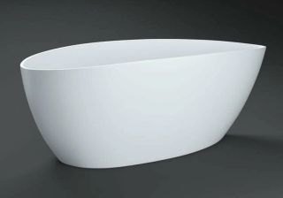 Ванна из искусственного камня AquaStone Милана 168x78см белый