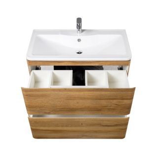 Тумба под раковину BelBagno напольная 100x85см Bianco Lucido ALBANO-1000-2C-PIA-BL