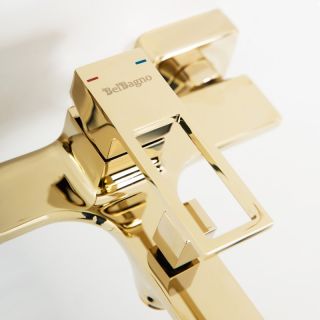 Смеситель для ванны BelBagno Luсe золото LUC-VAS-ORO