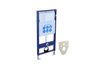 Комплект SET AQUATEK ЛИРА-009 4в1 рама AQUATEK Standard INS-0000012 с звукоизоляционной прокладкой+крепеж KKI-0000002+кнопкаKDI-0000009+унитаз ЛИРА AQ1155-00 с крышкой-сиденьем soft-close