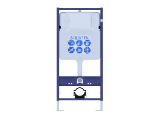 Комплект SET AQUATEK АМАДЕО рама AQUATEK Standard INS-0000012 без клавиши и крепежа унитаз АМАДЕО AQ1163-00 с тонким сиденьем soft-close