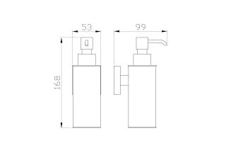 Дозатор для мыла Wonzon & Woghand Polo WW-8932-DG тёмное золото