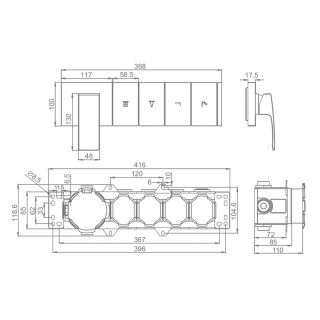 Смеситель для душа Raglo R02.274.03 золотой сатин
