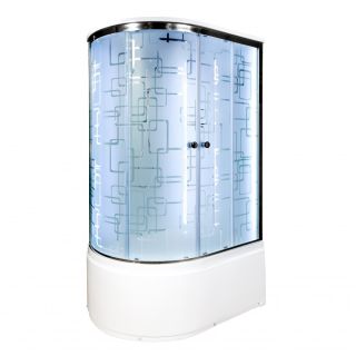 Душевая кабина Deto ЕМ4512 R LED с гм. 120х80х220 см
