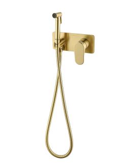 Гигиенический душ со смесителем Boheme Spectre 457-MG золото матовое
