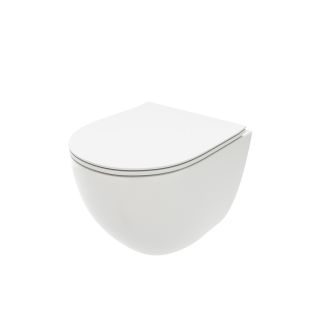 Унитаз подвесной Maretti Elena безободковый с микролифтом, EA10PBM67-844, белый