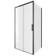 Душевой уголок Aquanet Pleasure Evo AE65-110x90-BT 324133 110x90 см профиль чёрный матовый стекло прозрачное