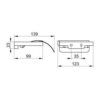 Держатель для туалетной бумаги Keuco Collection Moll 12760290000 золото красное шлифованное