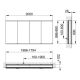 Зеркальный шкаф Keuco Royal Modular 800400201100400 200 см