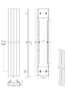 Полотенцесушитель электрический Boheme Flat 725-G 25x150 см золото