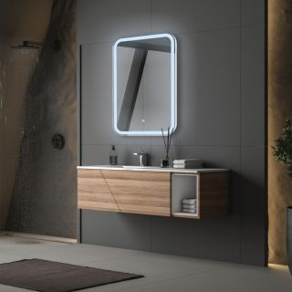 Зеркало с подсветкой ABBER See AG6106S 55см