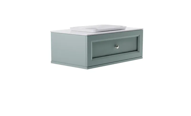 Тумба с раковиной Astra-Form Классик 4631177714160 100 см зелёный матовый