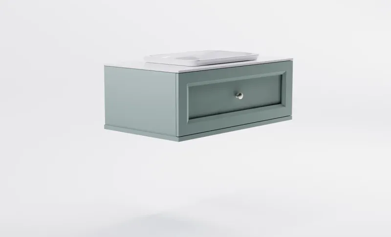 Тумба с раковиной Astra-Form Классик 4631177714160 100 см зелёный матовый