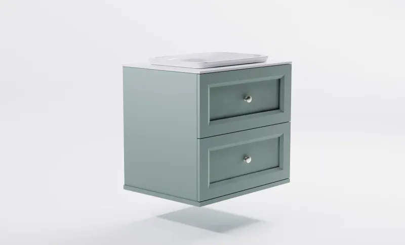 Тумба с раковиной Astra-Form Классик 4631177714221 70 см зелёный матовый