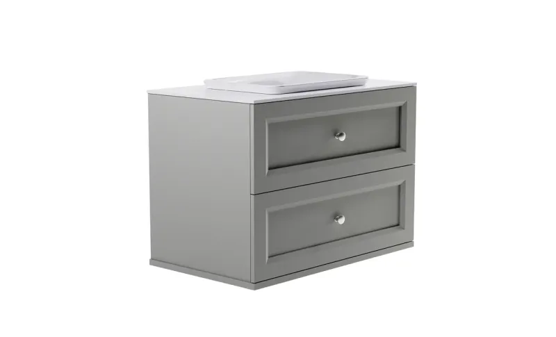 Тумба с раковиной Astra-Form Классик 4631177714429 100 см серый матовый