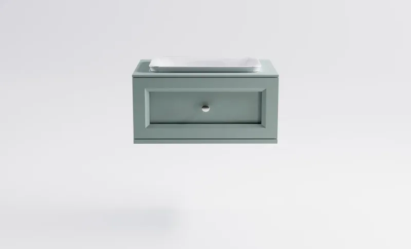 Тумба с раковиной Astra-Form Классик 4631177715426 70 см зелёный матовый