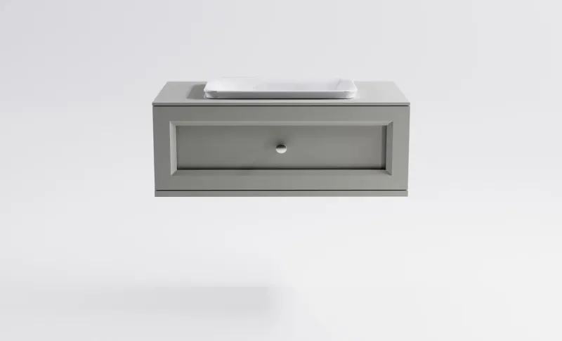Тумба с раковиной Astra-Form Классик 4631177715624 100 см серый матовый